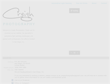 Tablet Screenshot of creighphotography.com
